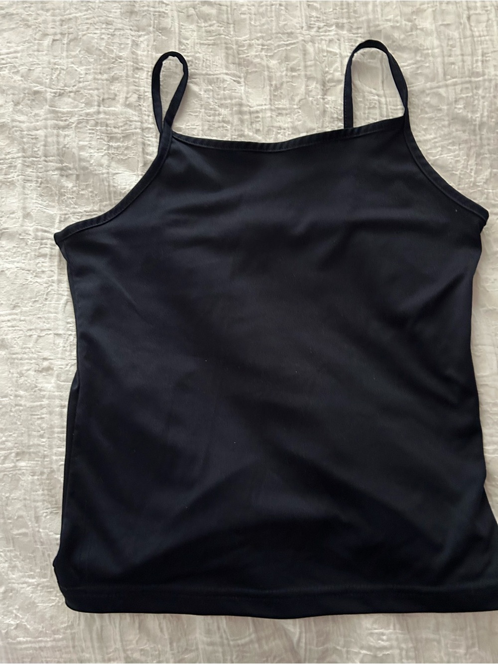 Women's Navy Spaghetti Strap Tank Top